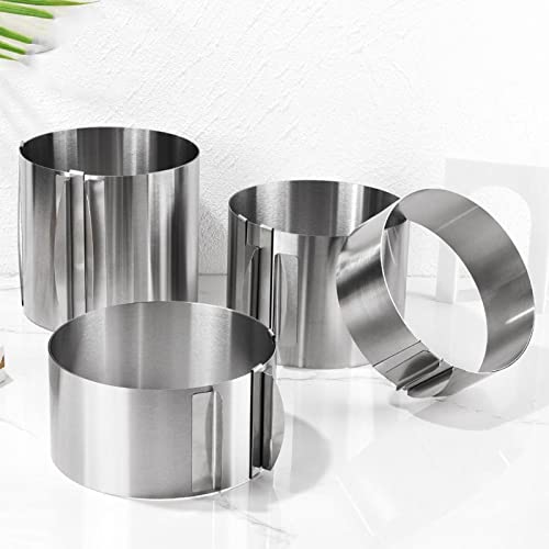 Cercle à gâteau rétractable en acier inoxydable 430 durable - 6