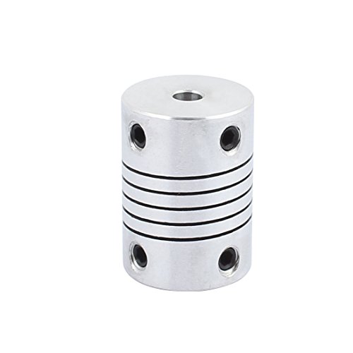 Aexit 25mm Length Electrical equipment 18mm Diameter 4mmx6mm Aluminum Alloy Shaft Coupling Flexible Coupler Motor Connector