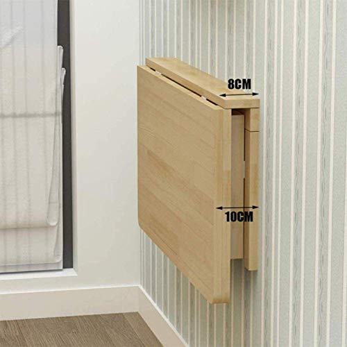 Table murale pliante bureau ordinateur table manger abattant 100x50 - 3
