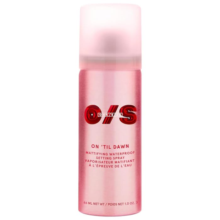 ONE/SIZE by Patrick Starrr Mini On 'Til Dawn Mattifying Waterproof Setting Spray, 16-Hour Hold, Matte Finish, 1 Fl Oz