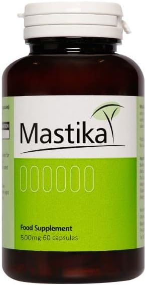 Mastika 500mg Mastic Gum - Pack of 60 Vegetarian Capsules