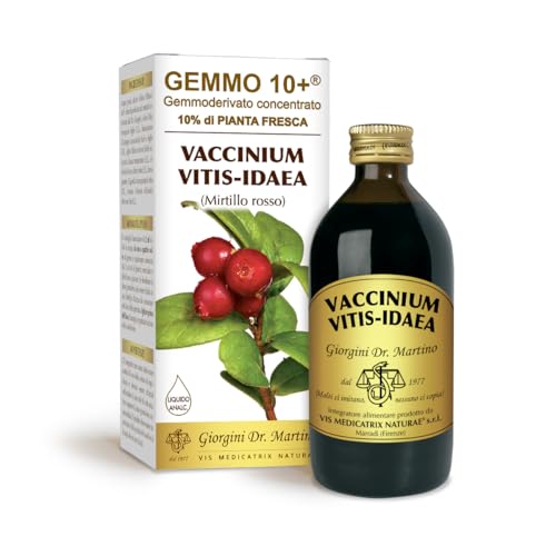Dr Giorgini Integratore Alimentare, Mirtillo Rosso Gemmoderivato Concentrato Liquido Analcoolico - 200 ml