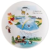 「 PEANUTS スヌーピー 」 世界旅行 カナダ 小皿 豆皿 ミニプレート 直径約11cm 電子レンジ 食洗機対応 日本製 888182