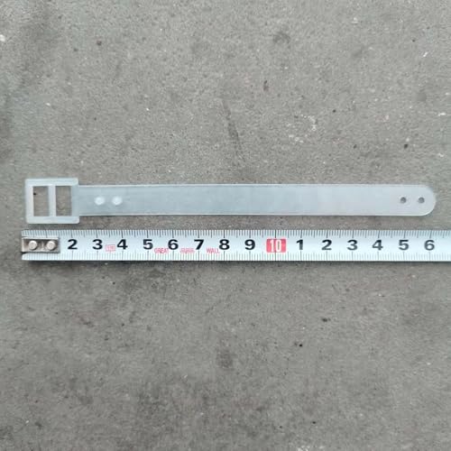 Image of 60 Pack Luggage Tag Straps Luggage Tag Loops Clear Elastic Wire Key Ring Keychain Cable for Luggage Tags Travel Essentials Cruise Essential Suitcases Airplane Flying Baggage Name ID Card