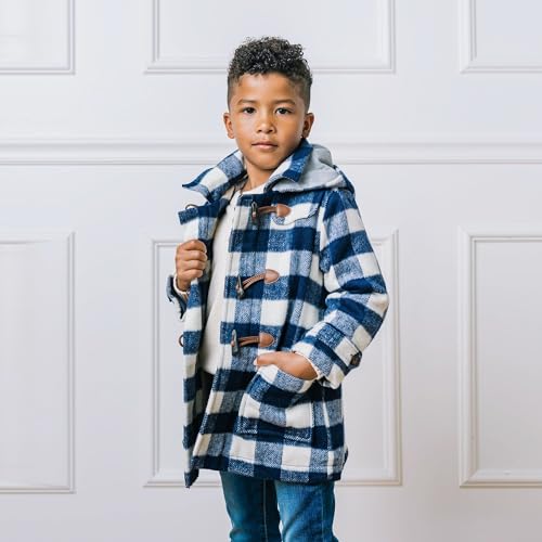 Hope & Henry Boys' Quilted Barn Coat with Detachable Hood2