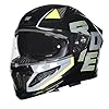Royal Enfield Cross Air FF Hunter RP Full Face Helmet | Certification: ISI | Shock Absorption: High Density EPS liner | High Impact ABS Outer Shell | BLACK M