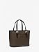 Michael Kors Jet Set Travel Leather XS Carryall Zip Convertible Tote Satchel Bag (BROWN/BLK)