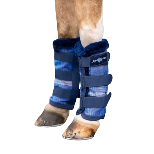 Image of Kensington Protective Products Horse Fly Boots - Fleece Trimmed - Stay-Up Technology - Protection from Insect Bites and UV Rays - Sold in Pairs (2 Boots)