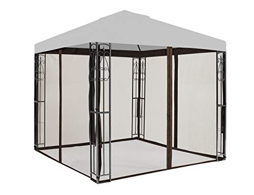 APEX GARDEN Universal 8' x 8' Gazebo Replacement Mosquito Netting (Mosquito Net Only - Brown) by APEX GARDEN - Image 2