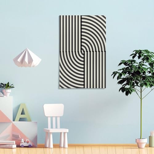 Tableaux muraux lignes courbes décoration murale 50x75 - 2