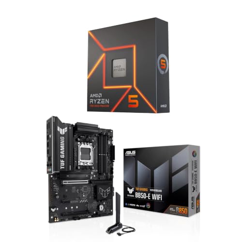 Image of MICRO CENTER CPU Motherboard Combo - AMD Ryzen 5 7600X CPU Processor with ASUS TUF Gaming B850-E WiFi ATX Motherboard