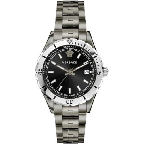 Montre Versace Swiss Hellenyium 42mm boitier acier et verre saphir