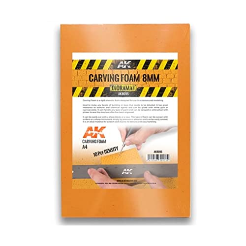 AK Interactive - Carving Foam 8mm A4 (305x228mm)