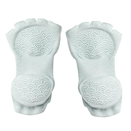 gazechimp Anti deslize meias de yoga para mulher com apertos, antiderrapante cinco toe meias para pi