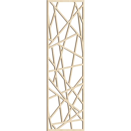 Image of Conway Decorative Pierced Fretwork Wood Wall Panels, 31 3 /8 inchW x 79 3 /8 inchH x 3 /8 inchT, Birch