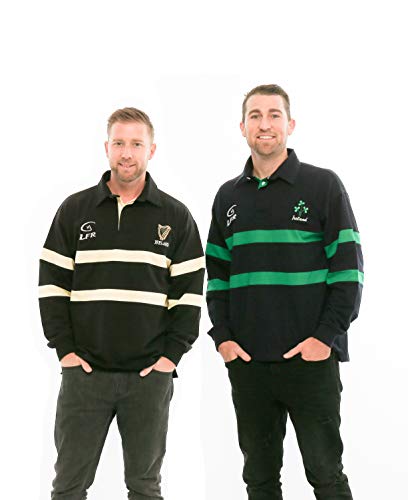 Harp Ireland Longsleeve Striped Rugby Polo Shirt2