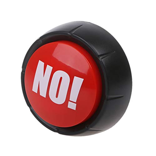 RK-HYTQWR Neuheit Big Red No Button No Sound Button Desktop-Soundspielzeug Ideal für Eltern Mitarbeiter Gag Joke, Elektronischer Soundgenerator, Voice Button Cover