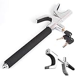 Sutekus Universal Anti-Theft Car Lock Steering Wheel Lock Universal Vehicle Lock with with Emergency Hammer Window Breaker