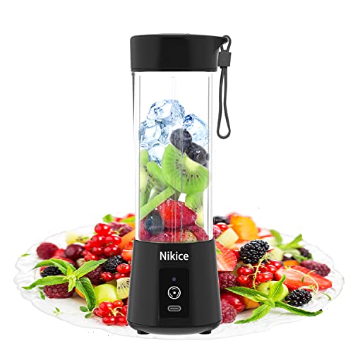 Portable Blender,Personal Size Blender Juicer Cup,USB Rechargeable Smoothies and Shakes Juicer Cup (Black) Portable Blender,Personal Size Blender Juicer Cup,USB Rechargeable Smoothies and Shakes Juicer Cup (Black)