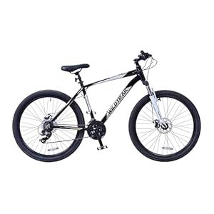 Insync Bikes Ltd WilDTRAK Daytona Mountainbike, 27,5 inch, voor volwassenen, 650B 7 SPD Gents Bicycle EU, zwart, heren, zwart
