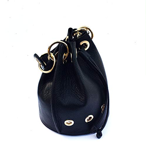 Sac seau porté main en cuir véritable Chioggia, ressentez l'émotion de la mode italienne