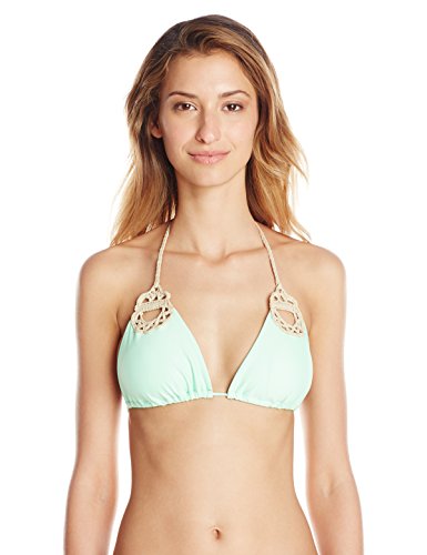 Luli Fama Women's Corazon Loco Crochet Cut-Out Triangle Bikini Top4