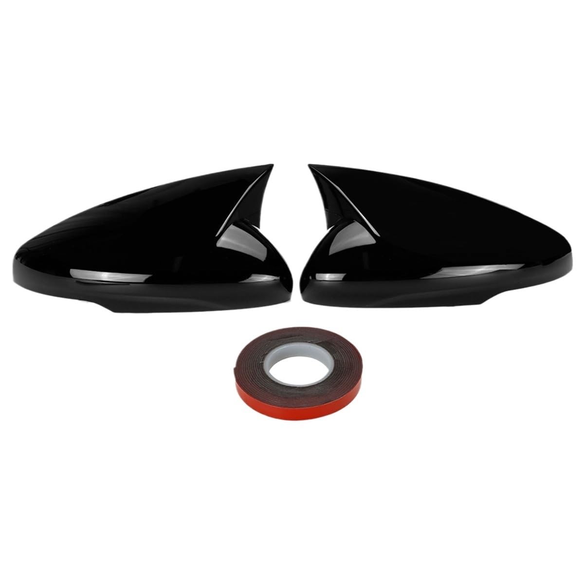 QOYGZ 1 Pair of Gloss Black Rearview Mirror Housings for Ford Electric Vehicle Mach-E 2021-2022 Horn Cover Parts