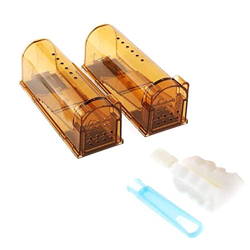 Preisvergleich Produktbild Dyna-Living Mausefalle Lebend, Mäusefalle Schlagfalle Lebendfallen Mäuse, Wiederverwendbare Rattenfalle Maus Lebendfalle Ratte für Küche Garten