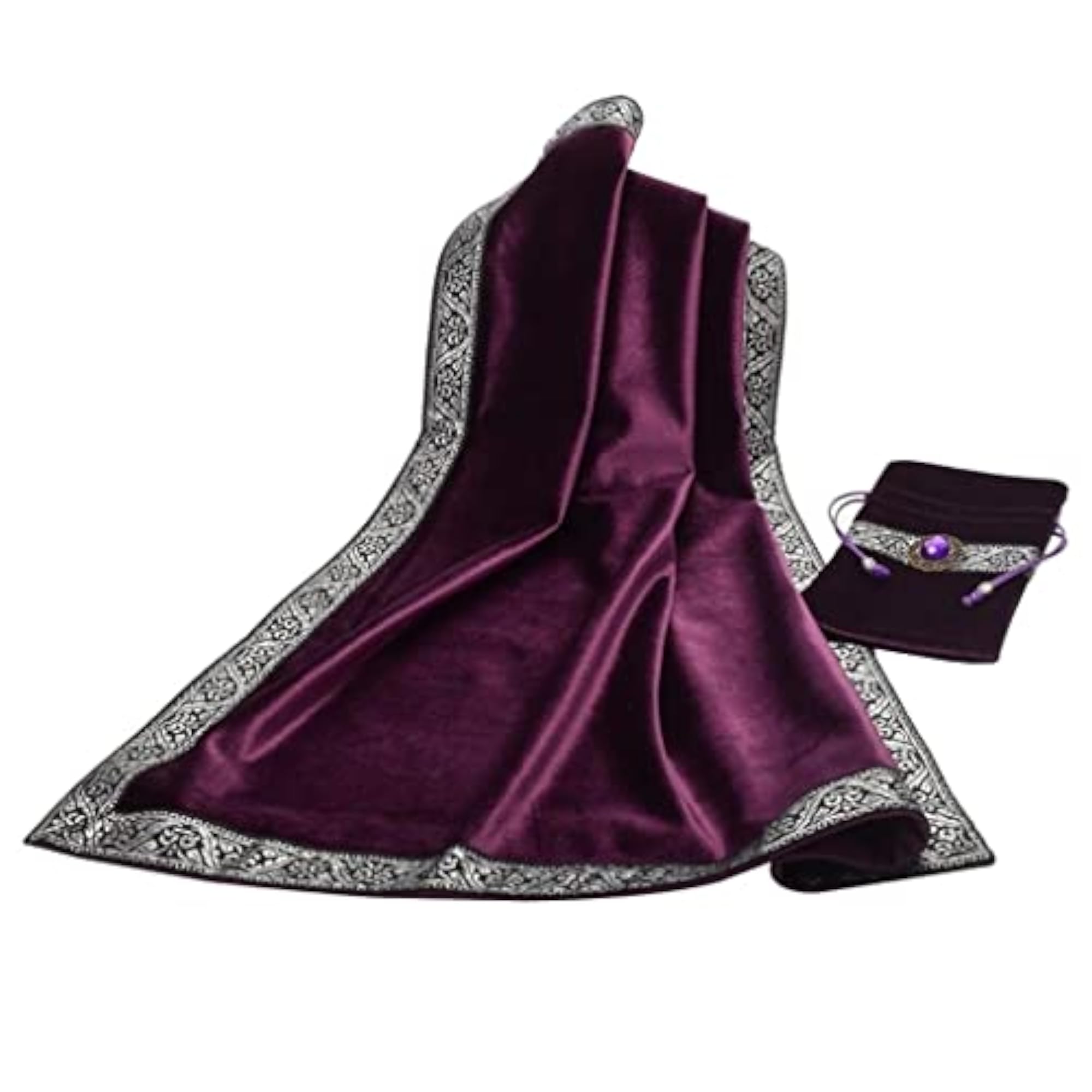 Classic Tarot Card Bag Table Cloth Tablecloth Divination Velvet Pouch Purple