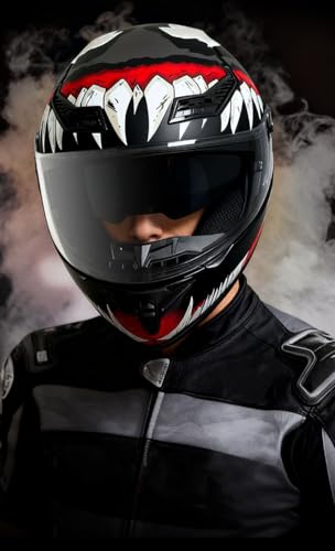 Casco modular con Bluetooth integrado y doble visera solar para moto 7
