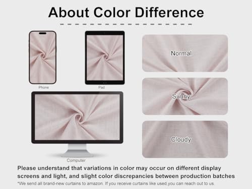 Vision Home Pink Pinch Pleated Light Filtering Curtains 102 inch Length - image 6