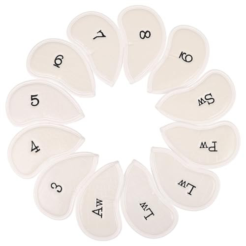 Couvre-clubs de golf texture crocodile blancs ifundom premium