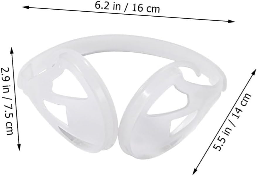 4 pcs DIY Plastic Earmuff Frame Shelf Rack for Winter Ear Protection Lightweight Earmuff Frame Holder with Simple Structure