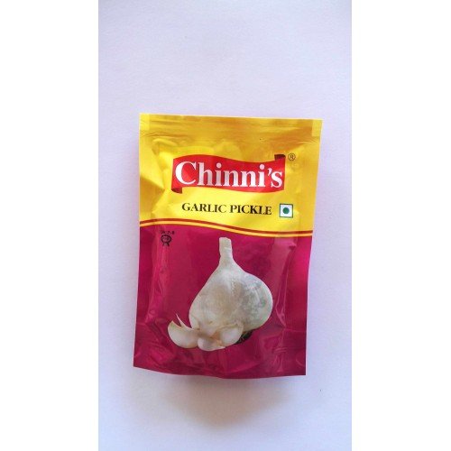 Chinni's Garlic Pickle 50g/1.7 Oz - Authentic Indian Style Garlic Pickle