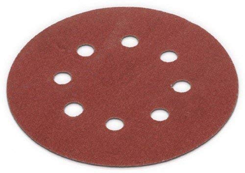 Kreator 03230509 - Set of 5 Sanding Discs 240 Grit 125 mm Diameter with autosujeción System, Red, ø125mm - G240 - Image 4