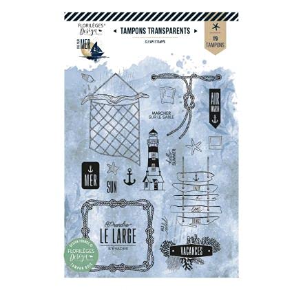 19 Transparent Stamps 'Florilges Design View on Sea' Take Away