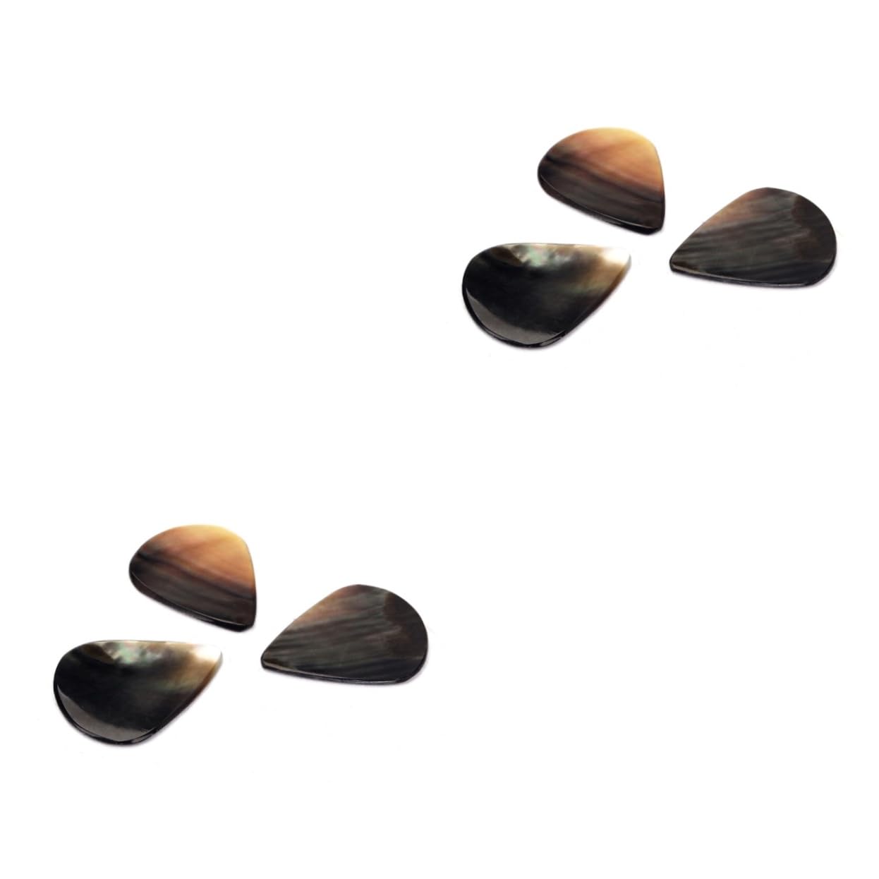 VICASKY 6 púas de guitarra para ukelele, púas para ukelele, bajo, púas de guitarra únicas, púas de pulgar para guitarra, púas de guitarra para guitarra acústica, acero inoxidable