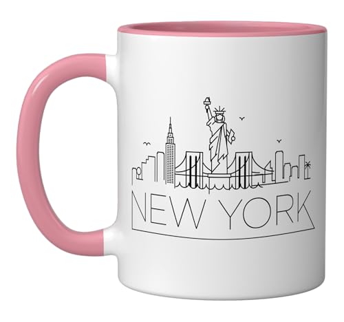 Taza de cerámica con diseño Nueva York skyline 11 oz miniatura 1
