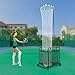 Volleyball Setting Trainer Net Volleyball Training Equipment with Adjustable 5.58-11FT Height and Angle for Professional, Beginner Serving, Passing Setting Training Practice Equipment Indoor Outdoor
