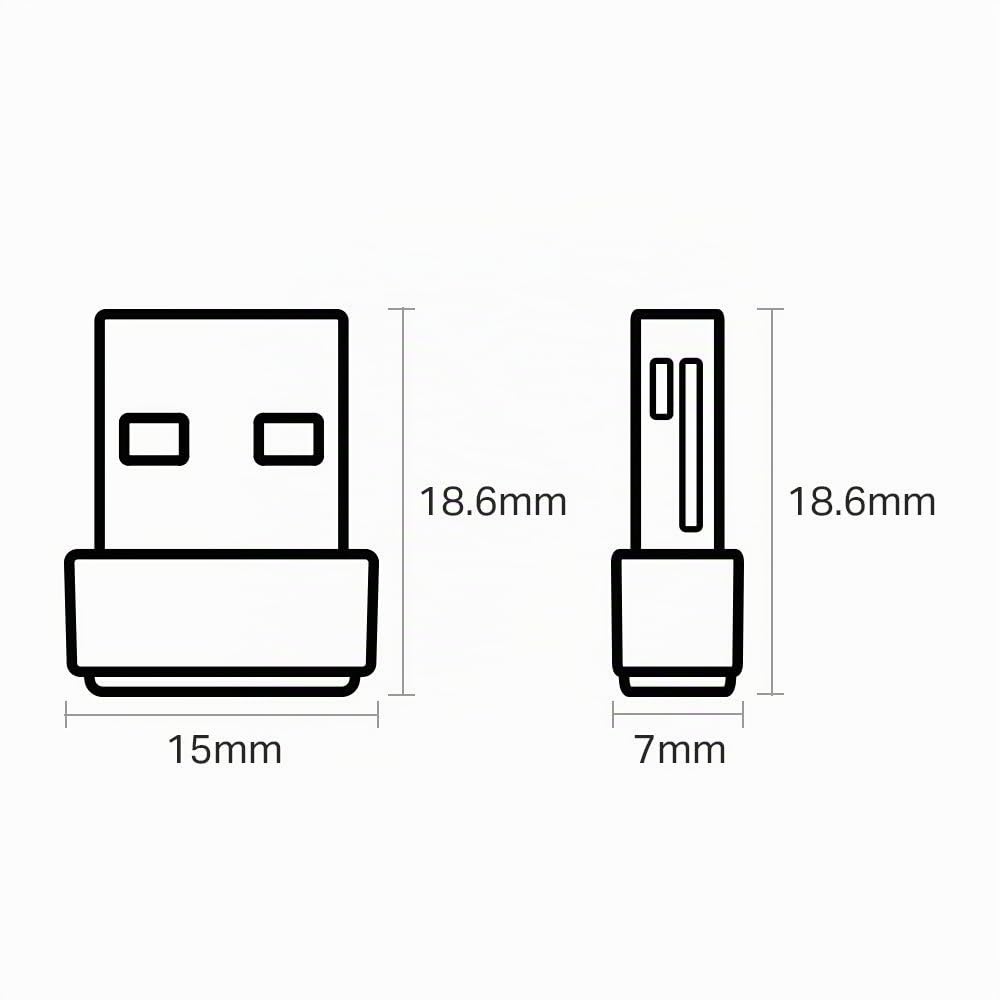 TP-Link Archer T2U Nano Clé WiFi AC600 Adaptateur USB WiFi Noir