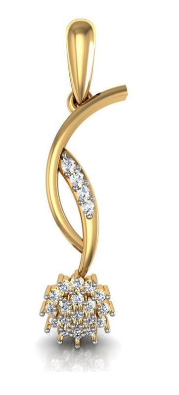 avsar Yellow Gold 9KT Pendants AVP071YC-picture-21