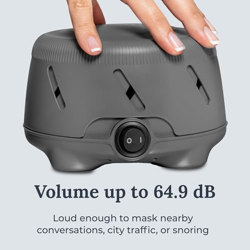 Yogasleep Dohm Uno White Noise Sound Machine, Fan-Based Natural Calming Pink Noise for Office Privacy, Sleep Aid & Meditation. Adjustable Tone & Noise Canceling for Travel, Baby & Adults (Charcoal) - Image 5