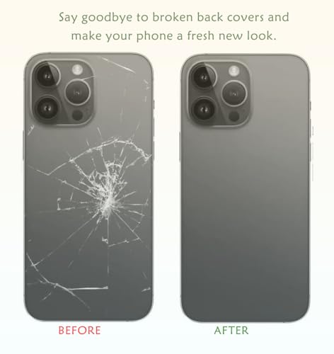 Back Cover Glass Replacement Compatible with iPhone 14 6.1 inches with Repair Tool Kits (White) by Dymicbit - Image 3