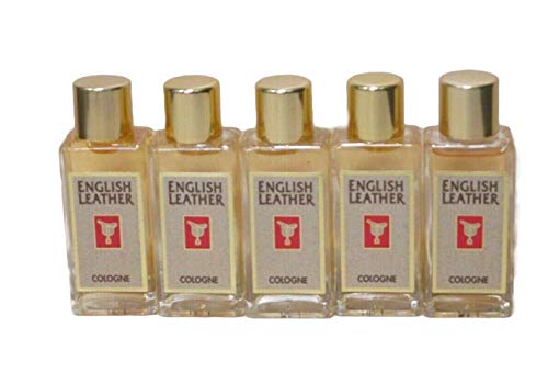 Dana English Leather Eau de Cologne Splash 0.45 fl oz Each (5 PACK)