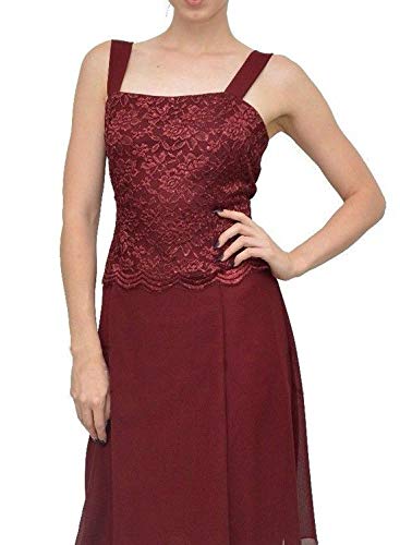 Tea Length Mother of The Bride Dresses-Lace Evening Formal Dress Chiffon Wedding Guest Groom Dress Floral Lace Jacket3