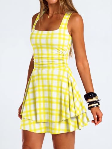 Image of Trendy Queen Women Mini Summer Party Homecoming Beach Vacation Sun Dresses