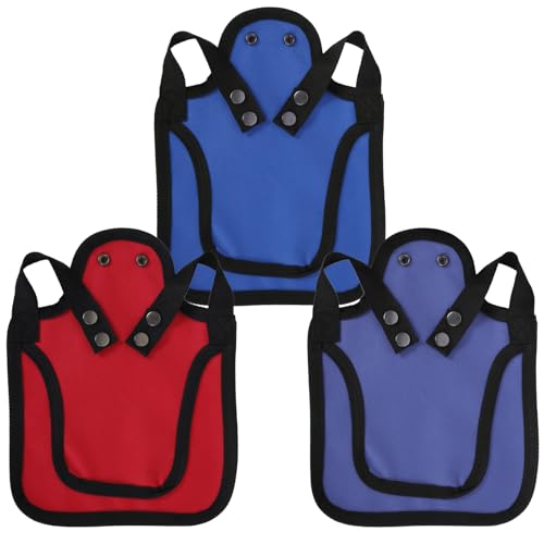 TNTGMG Hühner Sattel,3 Stück Premium Hühner Sättel mit Verstellbarem Gurt, 25×19 cm, Oxford-Stoff Outdoor Henne Sattel Pullover Kleidung, Vögel Federschutz Ausrüstung für Rücken und Seiten