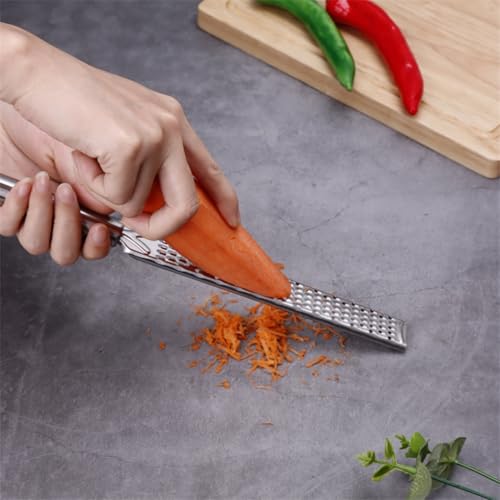 Rallador de queso acero inoxidable con mango largo miniatura 2