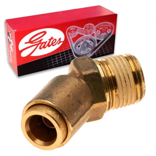 Image of Gates G31102-1208 Air Brake to Male Pipe 45 (Sure Lok)