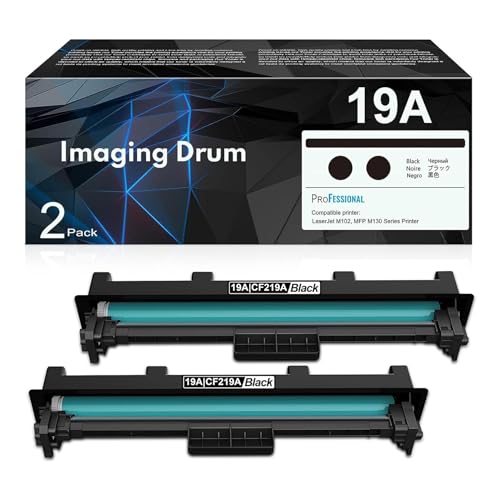 Toner noir 19A CF219A par 2 idéal pour le télétravail sur imprimante Pro M130nw et M102w